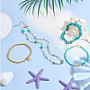 Synthetic Turquoise Jewelry Earring & Necklace & Bracelet Sets SJEW-PH0001-19-4