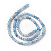 Natural Devil Blue Aquamarine Beads Strands G-F717-16B-3