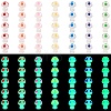 80Pcs 8 Colors Luminous Resin Mushroom Display Decoration JX878A-1