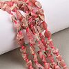 Raw Rough Natural Rhodonite Beads Strands G-D101-A02-1