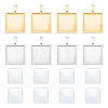 DIY Blank Square Pendant Making Kit DIY-UN0005-45-1