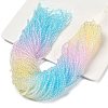 Transparent Painted Glass Beads Strands DGLA-A034-T3mm-A21-1