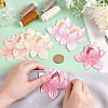 8Pcs 4 Colors Polyester Clothing Patches PATC-PH0001-09-3