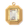 304 Stainless Steel with Crystal Rhinestone Pendants RB-OY001-58G-1