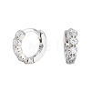 S925 Sterling Silver Geometric Circle Hoop Earrings KK6148-2-2