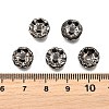 Brass Grade A Crystal Rhinestone Spacer Beads RB-A006-10MM-B-4