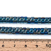 AB Color Plated Transparent Glass Beads Strands GLAA-T026-3x6mm-T03-4