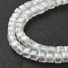 Electroplate Glass Beads Strands EGLA-R030-4x4mm-20-3