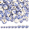 3 Styles Handmade Printed Porcelain Beads PORC-SP0001-09-1