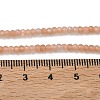 Natural Peach Moonstone Beads Strands G-B168-C10-01-5