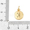 Brass Micro Pave Clear Cubic Zirconia Charms CU-CBA56CE-12G-K-3