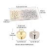 200Pcs 2 Colors Iron Bell Charms IFIN-FS0001-53-4
