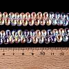 Electroplate Transparent Glass Beads Strands EGLA-N057-01A-07-5