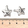 304 Stainless Steel Pendants STAS-L022-364P-3