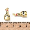 Brass Enamel Pendants KK-Z153-15G-3