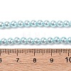 Electroplated Shell Pearl Beads Strands BSHE-G041-4mm-03-4