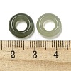 Natural Nephrite Jade/Hetian Jade Ring Charms G-H036-05-3