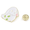 Bunny Zinc Alloy Enamel Brooch JEWB-C034-07B-G-3