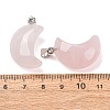 Natural Rose Quartz Pendants G-F820-02L-07-2