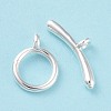 Eco-friendly Brass Toggle Clasps LS-KK-D082-12S-2