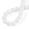 Electroplate Opaque Glass Beads Strands X-GLAA-T032-P6mm-AB02-2