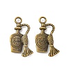 Tibetan Style Alloy Liquor Bottle Pendants X-TIBEP-A100796-AB-LF-1