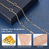 DIY Star Link Chain Necklaces Kits DIY-SC0014-62G-3