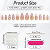 1 Bag ABS Plastic Full Cover Press On False Nails MRMJ-CP0001-58-2