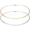 Unicraftale 2Pcs 2 Colors 304 Stainless Steel Wire Wrap Collar Necklaces Set for Women NJEW-UN0001-34-7