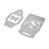 Gift Cases Carbon Steel Cutting Dies Stencils DIY-XCP0004-12-2