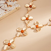 Iron Resin Flower Pendant Y Necklaces for Women WG2F8AB-01-2