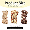7.5 Yards 3 Colors  Braided Flat Faux Suede Cord LW-TA0001-04-3