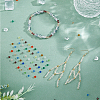 DICOSMETIC 1800Pcs 12 Colors Transparent Glass Beads Strands EGLA-DC0001-02-5