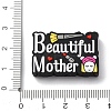 Mother's Day Silicone Focal Beads SIL-G013-01H-3