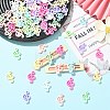 7 Bags 70Pcs 7 Colors Musical Note Opaque Resin Cabochons RESI-CJ0005-44-5