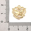 Brass Micro Pave Cubic Zirconia Pandents KK-U042-11G-02-3