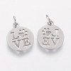 Non-Tarnish 304 Stainless Steel Pendants LS-STAS-Q201-T450S-2