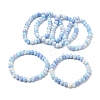 AB Color Faceted Rondelle Glass Beaded Stretch Bracelets for Women BJEW-PH01820-01-1
