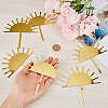 CRASPIRE 8Pcs Sun Birthday Cake Toppers OACR-CP0001-01-3