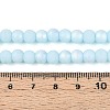 Frosted Opaque Glass Beads Strands GLAA-T032-P6mm-MBB10-4
