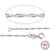 925 Sterling Silver Rope Chains Necklaces STER-E007-2D-2