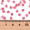 6/0 Transparent Inside Colours Glass Seed Beads SEED-N006-003J-4