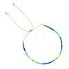 Adjustable Plastic Beaded Slider Bracelets YS6543-1-2