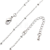 Brass Satellite Chains Necklaces for Women NJEW-D302-61P-2