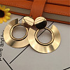 Iron Stud Dangle Earrings WGD53DC-02-1