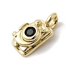 Brass Micro Pave Cubic Zirconia Pendants KK-L262-12G-2