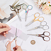 6Pcs 6 Colors Stainless Steel Embroidery Scissors AJEW-CY0003-16-3