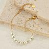 Round Imitation Pearl Beaded Bracelets LN2093-2