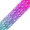 Baking Painted Glass Bead Strands DGLA-A039-T6mm-A011-4