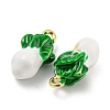 Brass Enamel Pendants X-KK-P258-17C-G-2